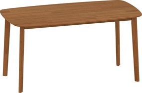 HOMCOM Stół Jadalny, Styl Country, Lakierowana Powierzchnia, Drewno, 150 x 80 cm, Brązowy
