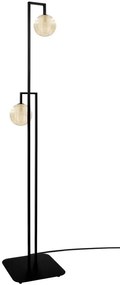 Lampa podłogowa czarno-beżowa L6-W93