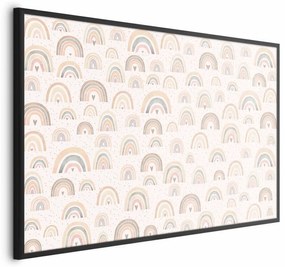 Plakat Tęcze i serca 42x29,7 cm z ramą czarną bez marginesu ARTGEIST B