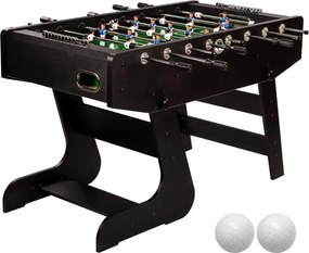 GAMESPLANET Stół piłkarski LIVERPOOL, 141x125x89 cm czarny