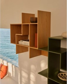 Modułowy system półek w dekorze dębu w naturalnym kolorze 80x80x25 cm Ina – Kave Home