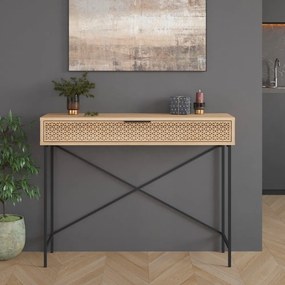 Konsola w dekorze dębu 35.5x110 cm Ecrin – Marckeric