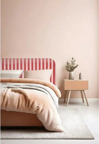 Wezgłowie z aksamitu, czerwone/różowe 160x97 cm