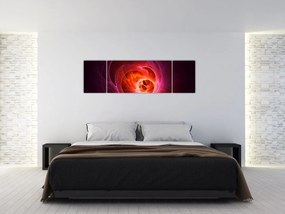 Nowoczesny obraz różowej abstrakcji (170x50 cm)