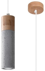 Szara lampa wisząca ø 7 cm Susanna – Nice Lamps