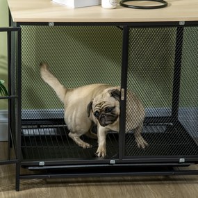 PawHut Wytrzymała klatka dla psa domek dla zwierząt domowych metalowa składana boks dla psa | Aosom PL