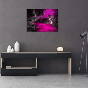Obraz - Różowy las (70x50 cm)