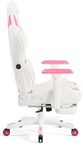 Fotel gamingowy Diablo X-Ray 2.0 Normal Size, biało-różowy