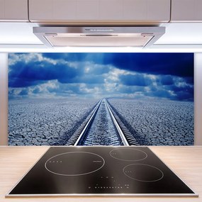 Dekor Szklany do Kuchni Zapomniany Szlak Kolejowy