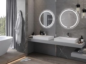 Mexen Rose lustro łazienkowe podświetlane, okrągłe 70 cm, LED 6000K, antypara - 9810-070-070-611-00
