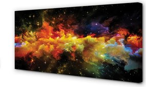 Obraz canvas na ścianę Złociste Wzory Fraktalne