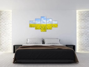 Obraz żółtego pola (125x70 cm)