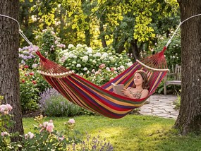 Hamak ZENVIO COMFORT 200x80 cm, czerwony + torba gratis