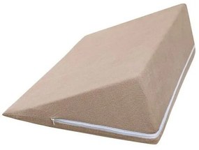 Bellatex Klinowy zagłówek kawowy, 80 x 50 x 20 cm