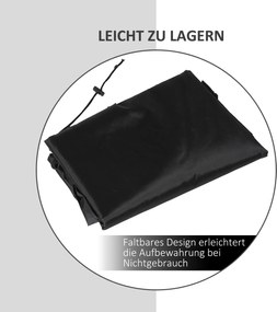 Outsunny pokrowiec na fotel wiszący wodoodporny 115x115x190 cm czarny | Aosom PL