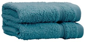 Zielononiebieskie bawełniane ręczniki zestaw 2 szt. frotte 30x30 cm Zero Twist – Catherine Lansfield
