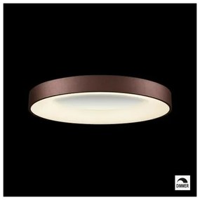 Luxera 18401 Gentis ściemnialna lampa sufitowaLED, średnica 60 cm, 3000 lm, 400K, brązowa