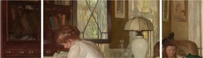 Obraz - Edmund Tarbell, Josephine and Mercie, reprodukcje (170x50 cm)