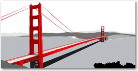 Foto obraz akryl Most San Francisco