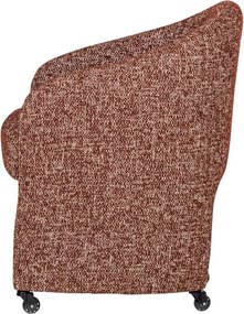 Tapicerowane krzesło biurowe w kolorze terakoty Cordo – WOOOD