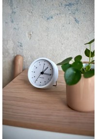 Biały budzik Karlsson Tinge, ø 9 cm