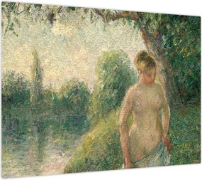 Obraz - Camille Pissarro, The Bather, reprodukcje (70x50 cm)