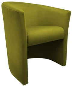 Fotel MAROS BL VELVET oliwkowy ATOS