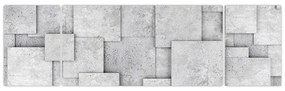 Obraz - Abstrakcja płytek betonowych (170x50 cm)