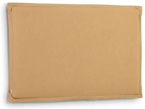 Musztardowy tapicerowany zagłówek 166x106 cm Tanit – Kave Home