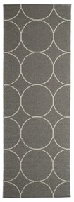 Ciemnoszary chodnik odpowiedni na zewnątrz 70x200 cm Boo Charcoal Linen – Pappelina