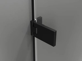Mexen Lunar-F drzwi prysznicowe składane prawe 95 cm, transparent, czarne - 836-095-000-70-00-P