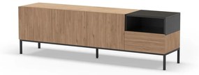 Szafka pod TV w naturalnym kolorze 180x55 cm Cailin – Marckeric