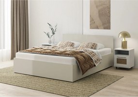 Łóżko drewniane z materacem AVI 120x200cm w kolorze kaszmir