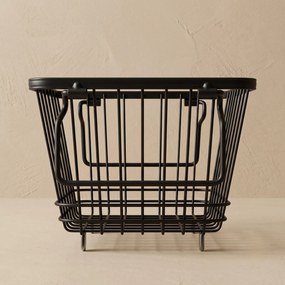Kosz na owoce metalowy z uchwytami, 34 x 18 x 14 cm