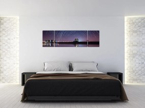 Obraz nocnego nieba z gwiazdami (170x50 cm)