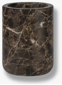 Brązowy marmurowy kubek na szczoteczki do zębów Marble – Mette Ditmer Denmark