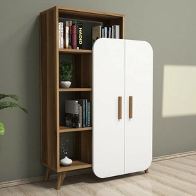 Biblioteczka Form White and Walnut