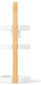 Biało-naturalny drewniany organizer łazienkowy Bellwood – Umbra