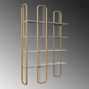 Regał w dekorze sosny w kolorze złota 125x180 cm Sierra – Kalune Design