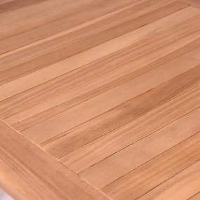 Stół jadalniany DIVERO, obrobione drewno teakowe, 120 x 70cm