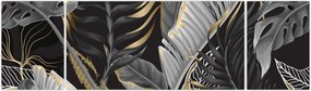 Obraz - Złota dżungla (170x50 cm)