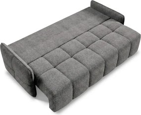 Sofa PURE Rozkładana Dwuosobowa Ciemnoszara Boucle Japandi