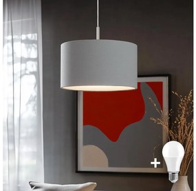 Eglo - LED Żyrandol na lince TUNJA 1xE27/60W/230V szary
