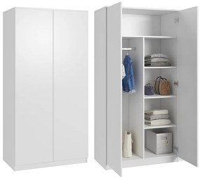 Szafa garderoba CLASSIC - Biała | 180x90x50 cm