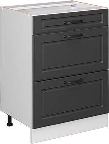 Szafka dolna do kuchni antracytowy domek wiejski 60x46x81.6 r-line