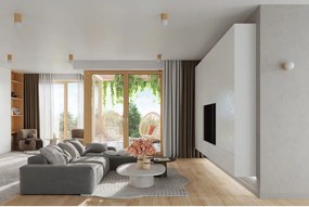 Biało-naturalny kinkiet ø 12 cm Surtur – Sollux