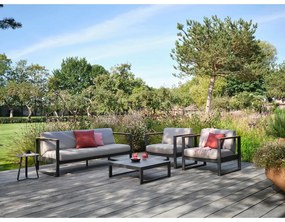 Szara sofa ogrodowa Landsape Teak – Diphano