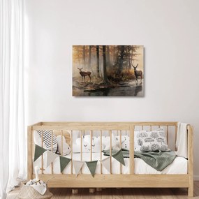Obraz na szkle - Obraz dzikiej przyrody w stylu vintage (70x50 cm)