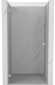Mexen Lunar-B drzwi prysznicowe uchylne lewe 95 cm, transparent, nikiel szczotkowany - 832-095-000-97-00-L