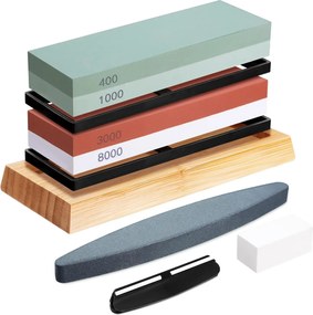 Kamień wodny, ostrzałka, osełka - zestaw do ostrzenia noży 400/1000 3000/8000